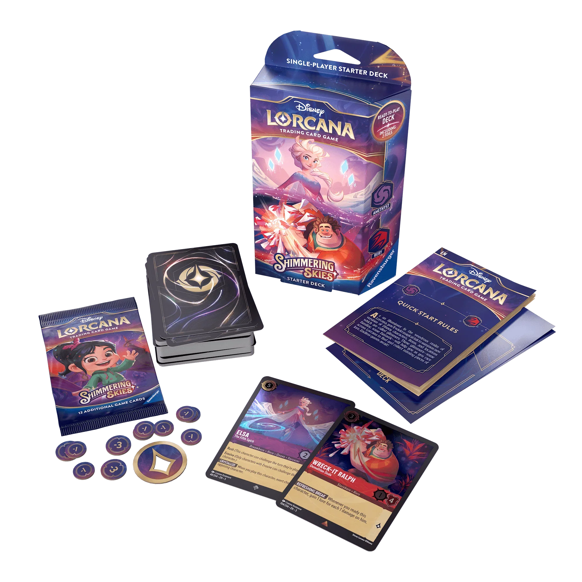 Disney - Lorcana TCG - Shimmering Skies - Starter Deck - Elsa & Ralph