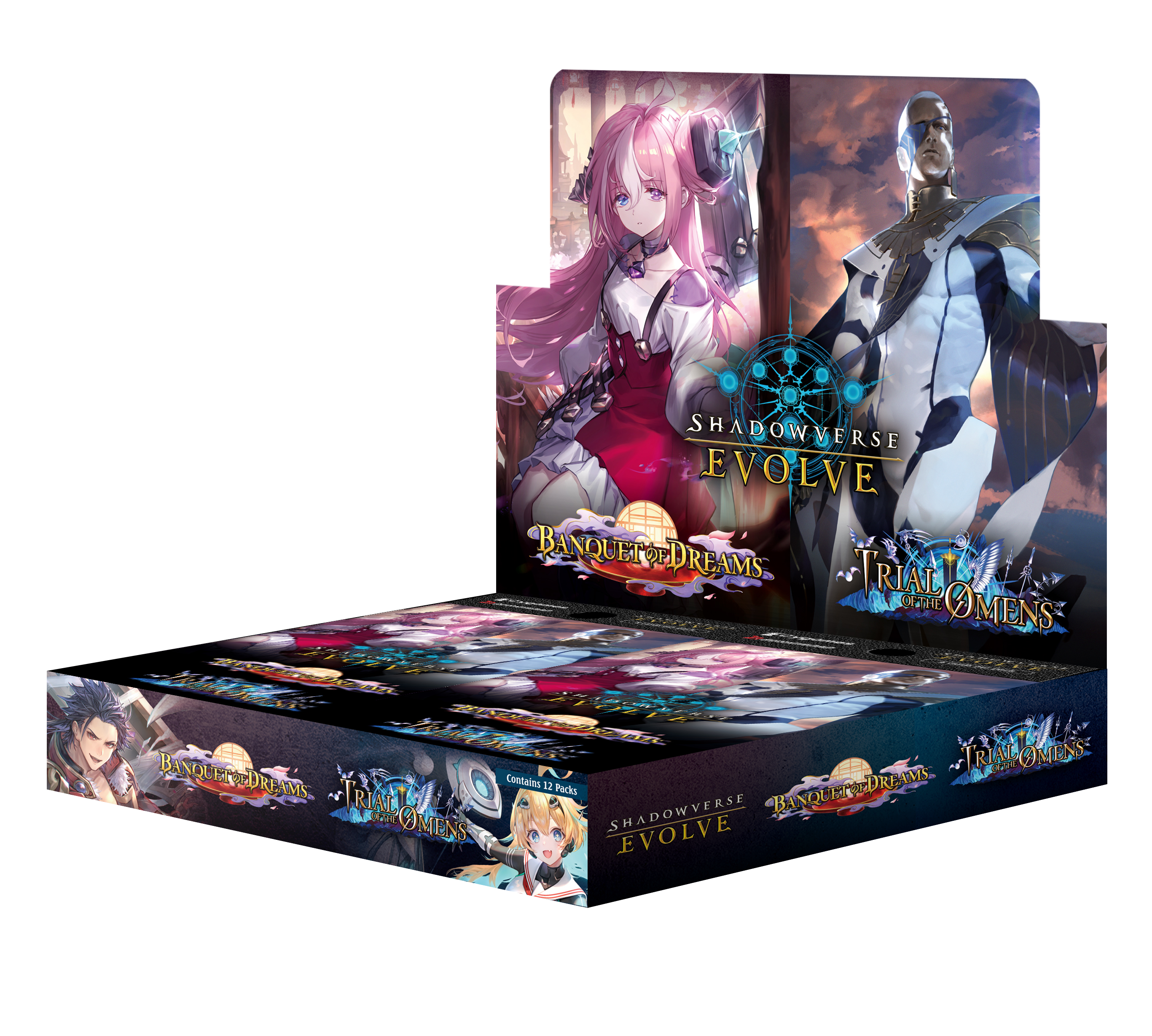 Shadowverse: Evolve - Combined Set 02 - Banquet of Dreams & Trial of the Omens - Display Case (20x Booster Boxes)