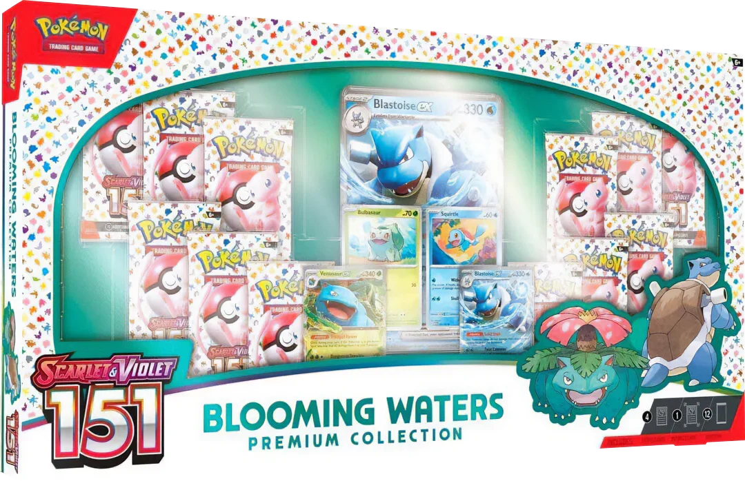 Pokemon TCG - Scarlet & Violet - 151 - Blooming Waters Premium Collection Box