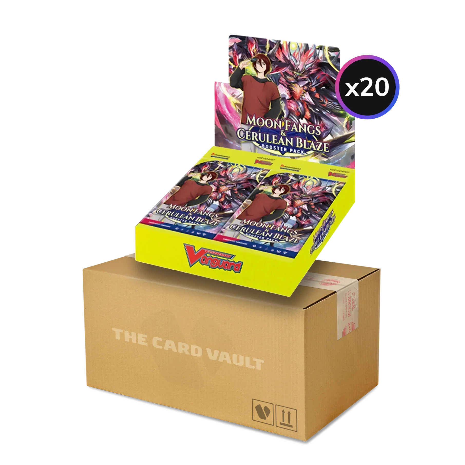 Cardfight!! Vanguard - Moon Fangs & Cerulean Blaze - Display Case (20x Booster Boxes)