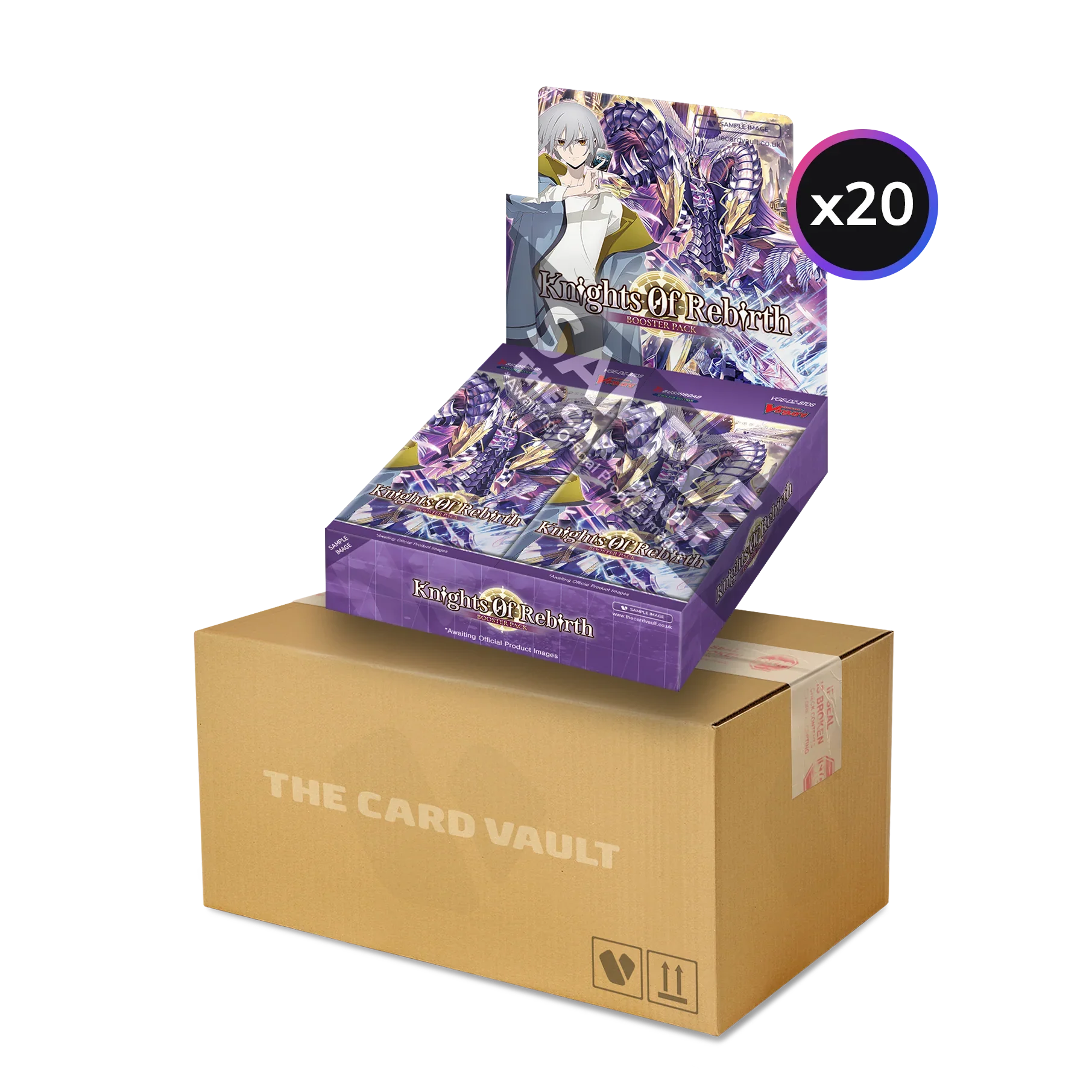 Cardfight!! Vanguard - Knights of Rebirth - Display Case (20x Booster Boxes)