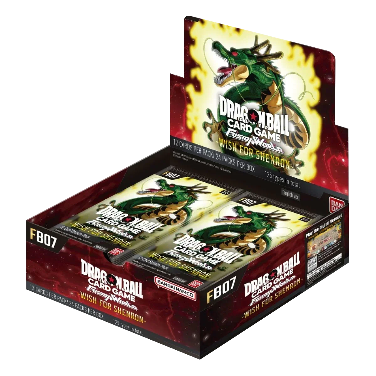 Dragon Ball Super CG Fusion World - Wish For Shenron (FB07) - Display Case (12x Booster Boxes)