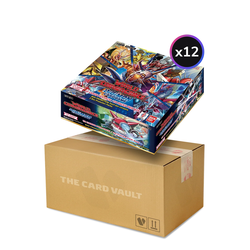 Digimon Card Game - World Convergence (BT21) - Display Case (12x Booster Boxes)