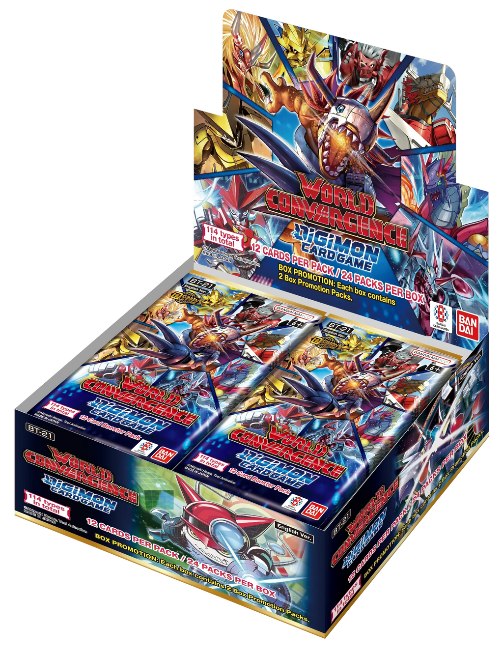 Digimon Card Game - World Convergence (BT21) - Display Case (12x Booster Boxes)