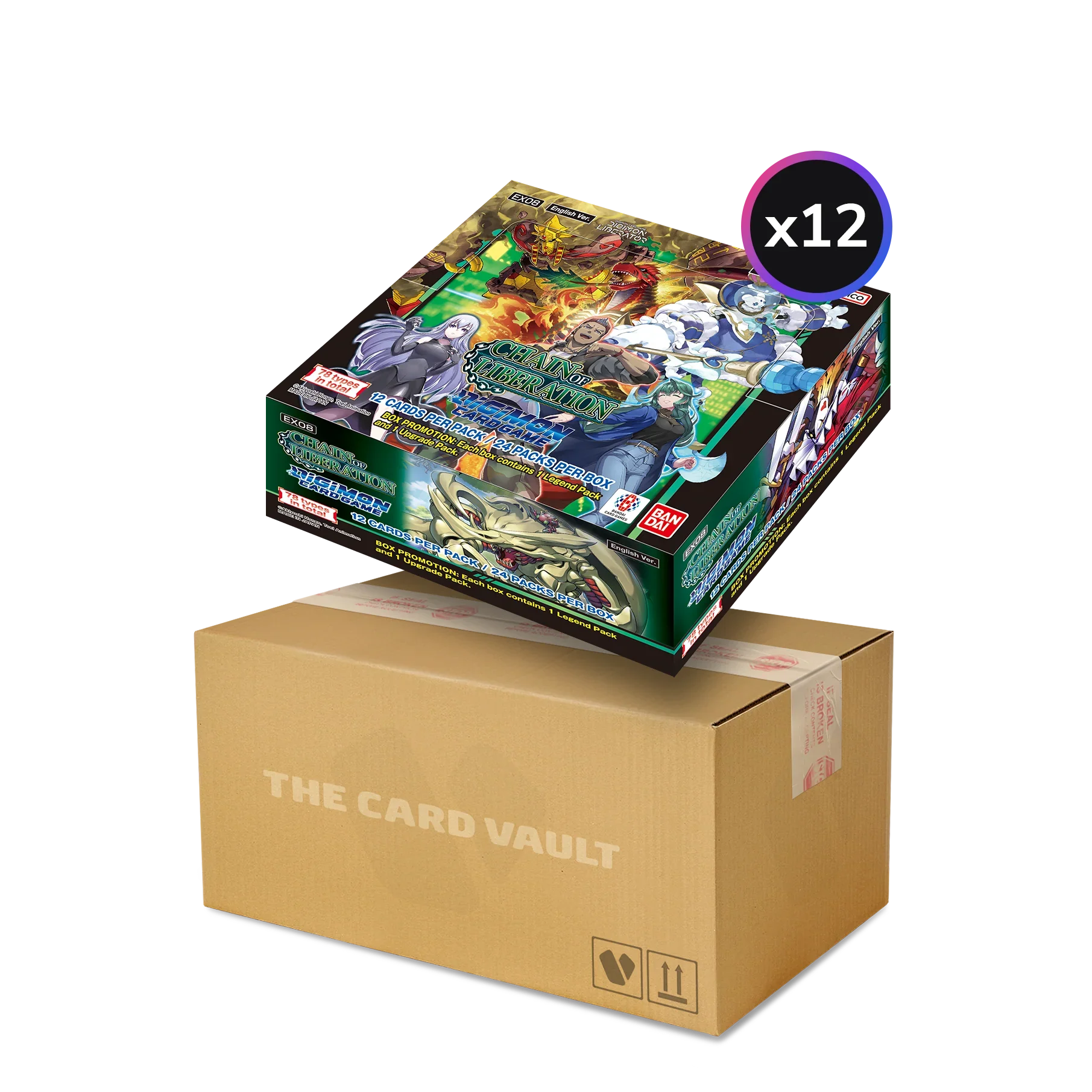 Digimon Card Game - Chain Of Liberation (EX08) - Display Case (12x Booster Boxes)