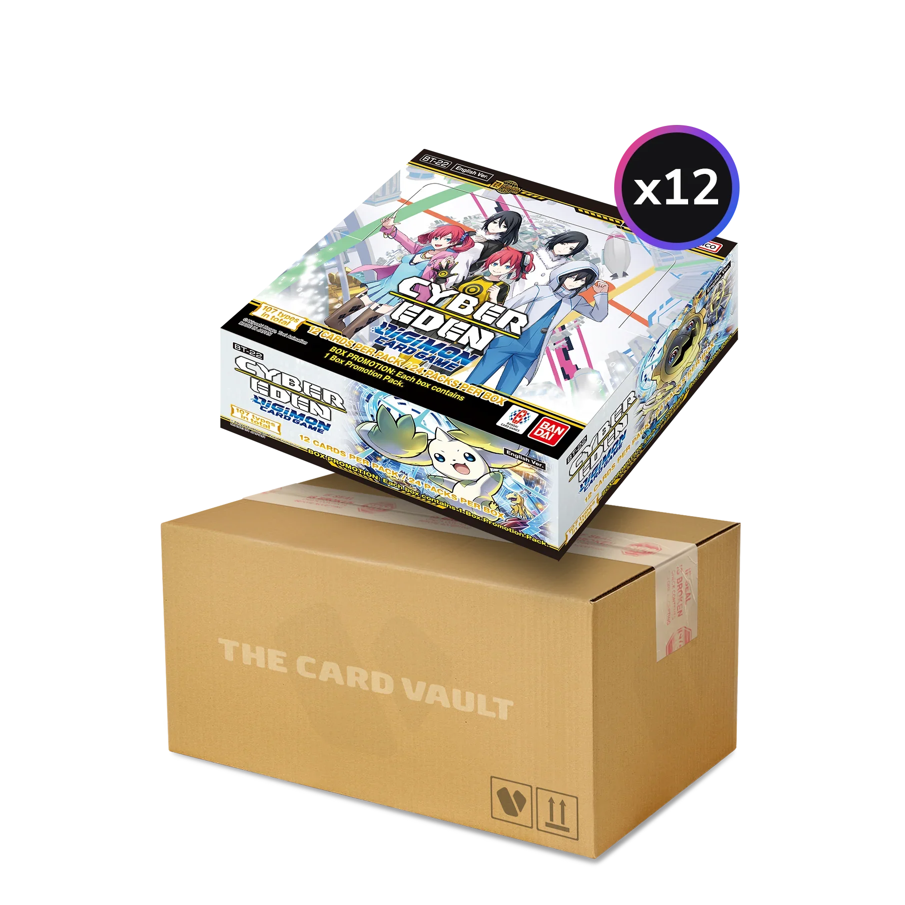 Digimon Card Game - Cyber Eden (BT22) - Display Case (12x Booster Boxes)