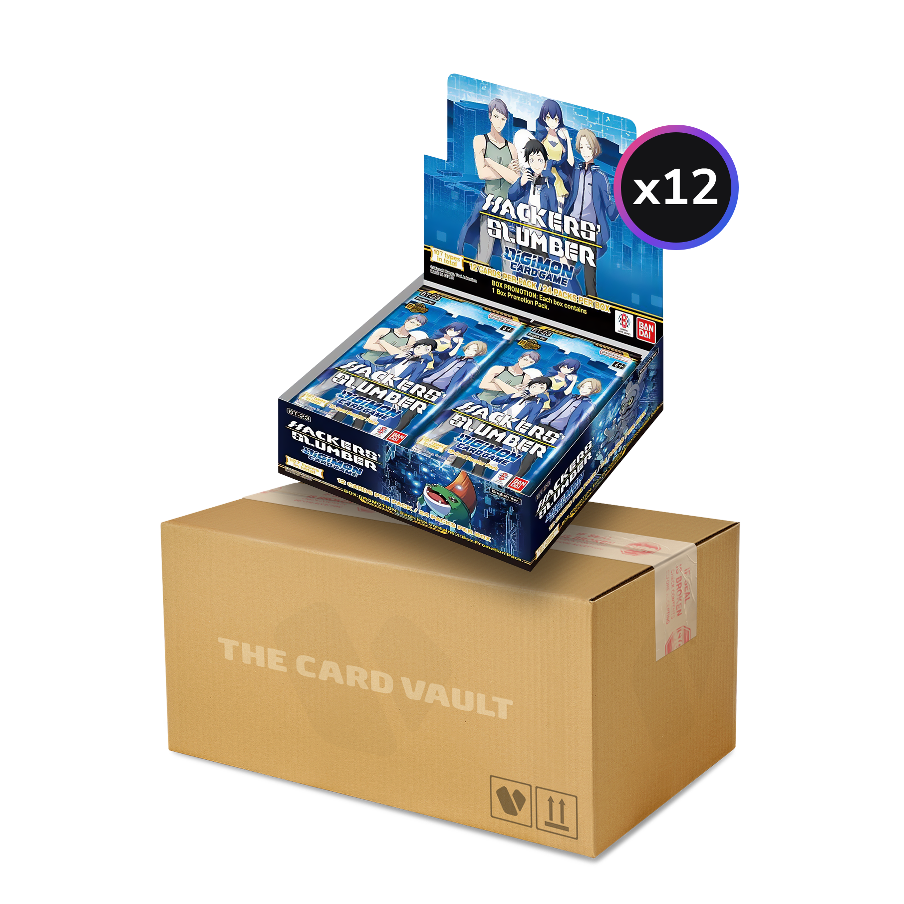 Digimon Card Game - Hackers' Slumber (BT23) - Display Case (12x Booster Boxes)