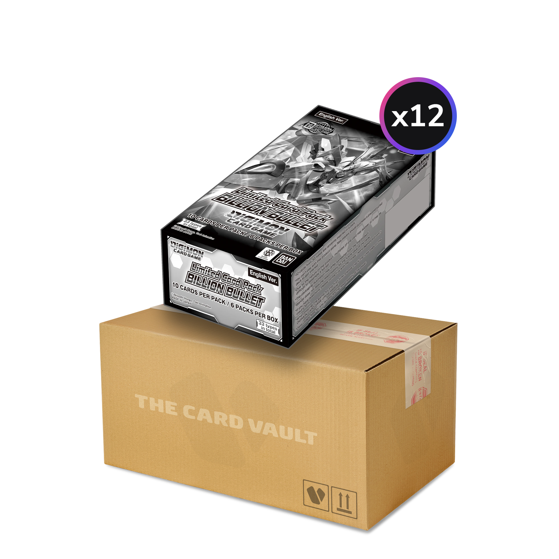 Digimon Card Game - Special Limited Set - Billion Bullet (LM06) - Display Case (12x Booster Boxes)
