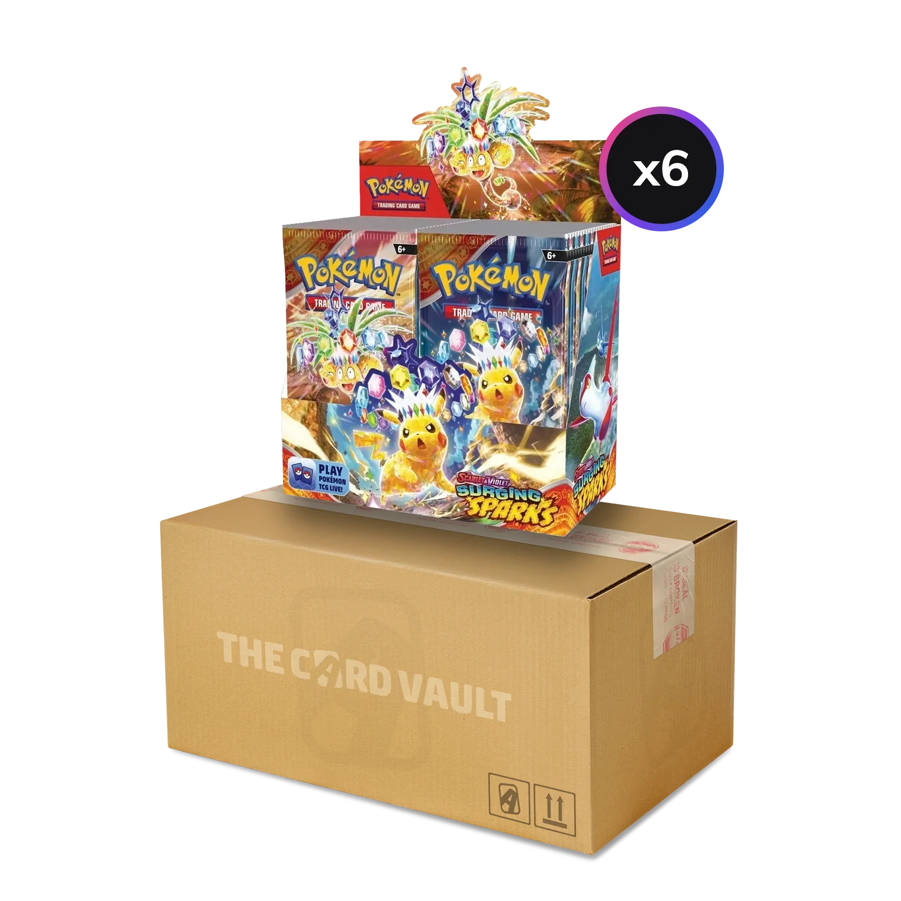 Pokemon TCG - Scarlet & Violet - Surging Sparks - Display Case (6x Booster Boxes)