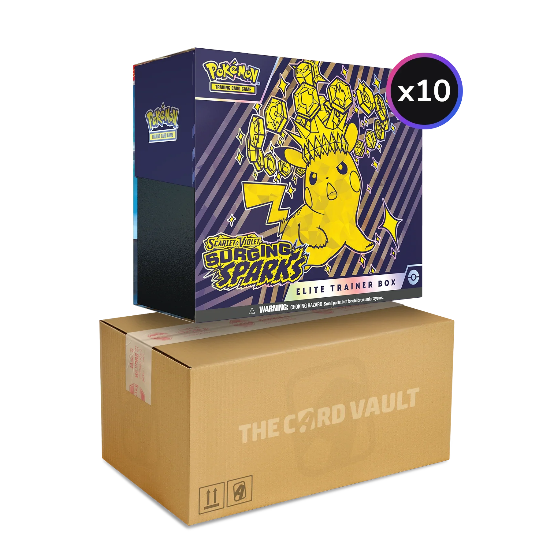 Pokemon TCG - Scarlet & Violet - Surging Sparks - Display Case (10x Elite Trainer Boxes)