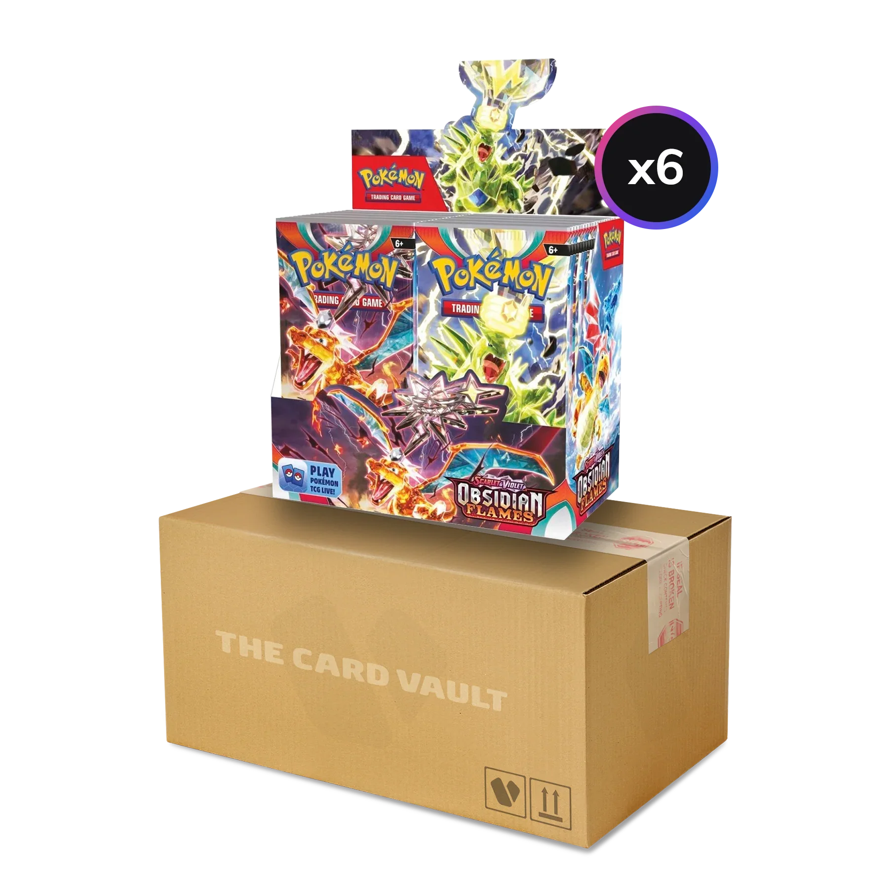 Pokemon TCG - Scarlet & Violet - Obsidian Flames - Display Case (6x Booster Boxes)