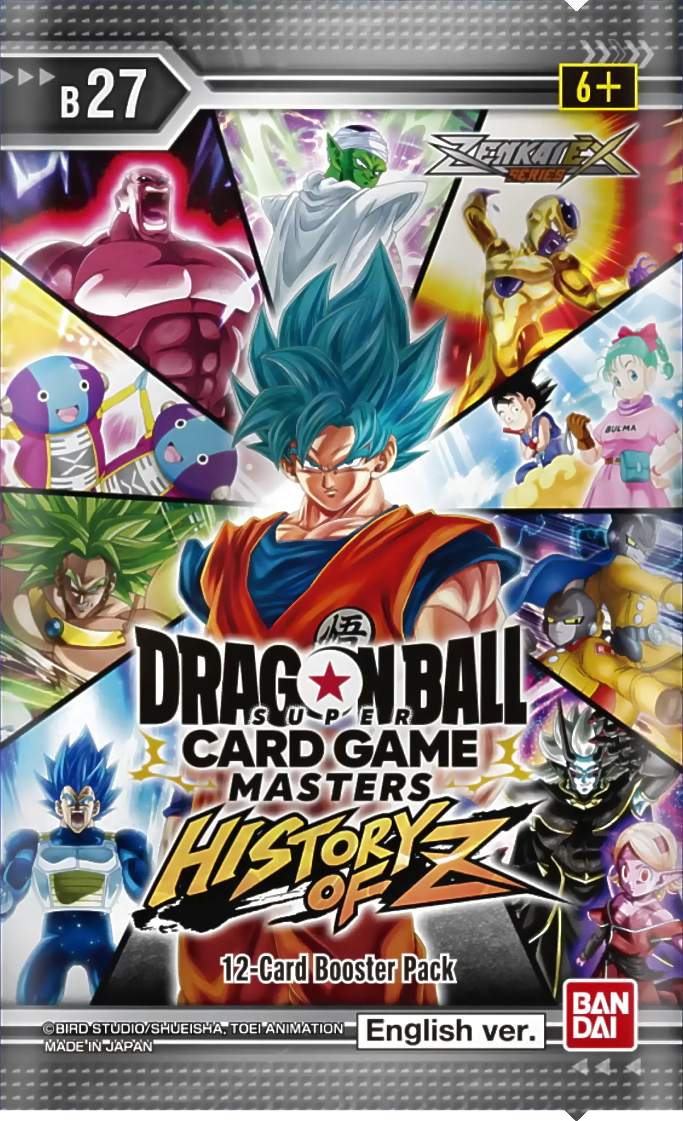 Dragon Ball Super CG Masters - Zenkai Series Set 10 - History of Z (B27) - Display Case (12x Booster Boxes)