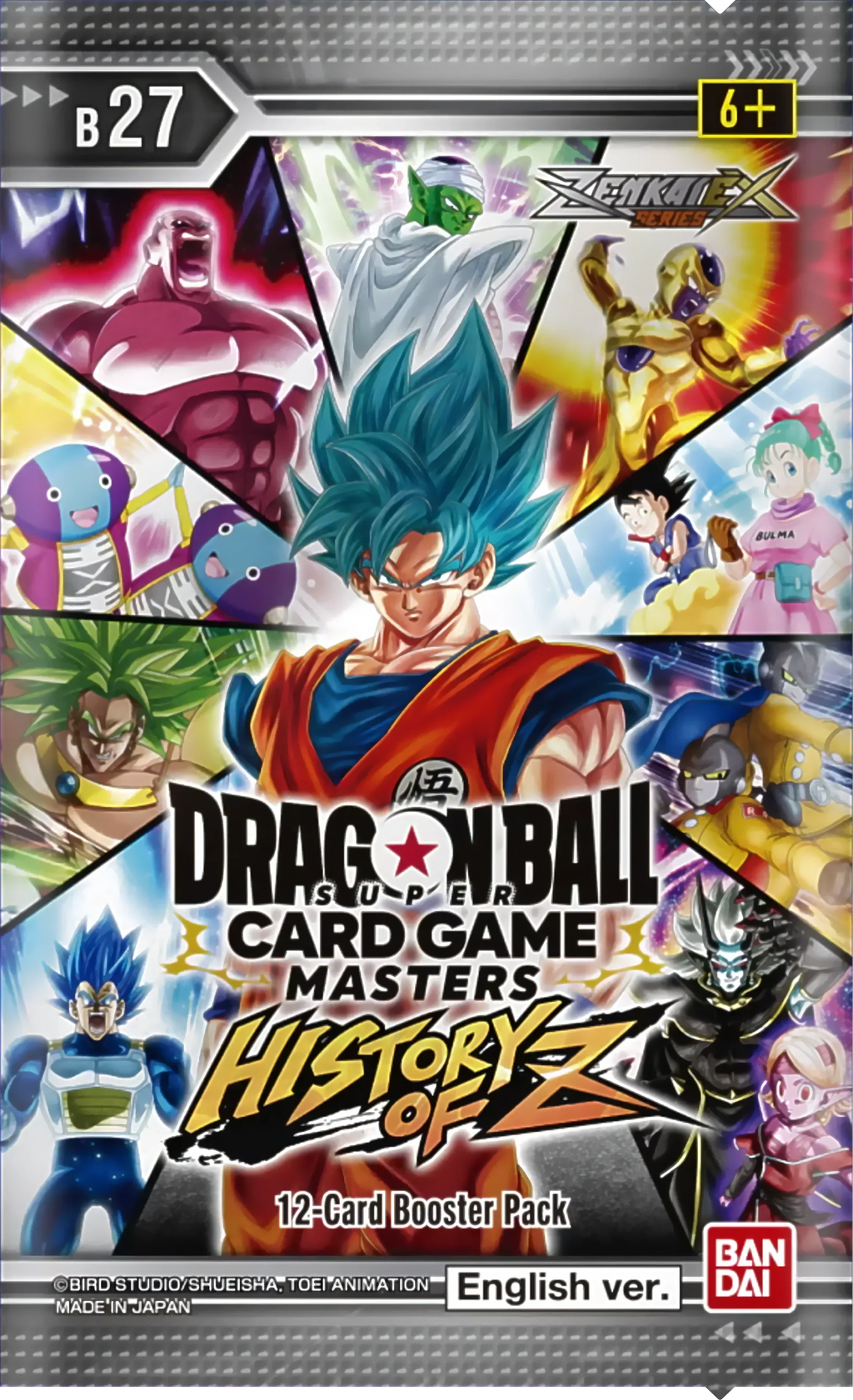 Dragon Ball Super CG Masters - Zenkai Series Set 10 - History of Z (B27) - Booster Pack