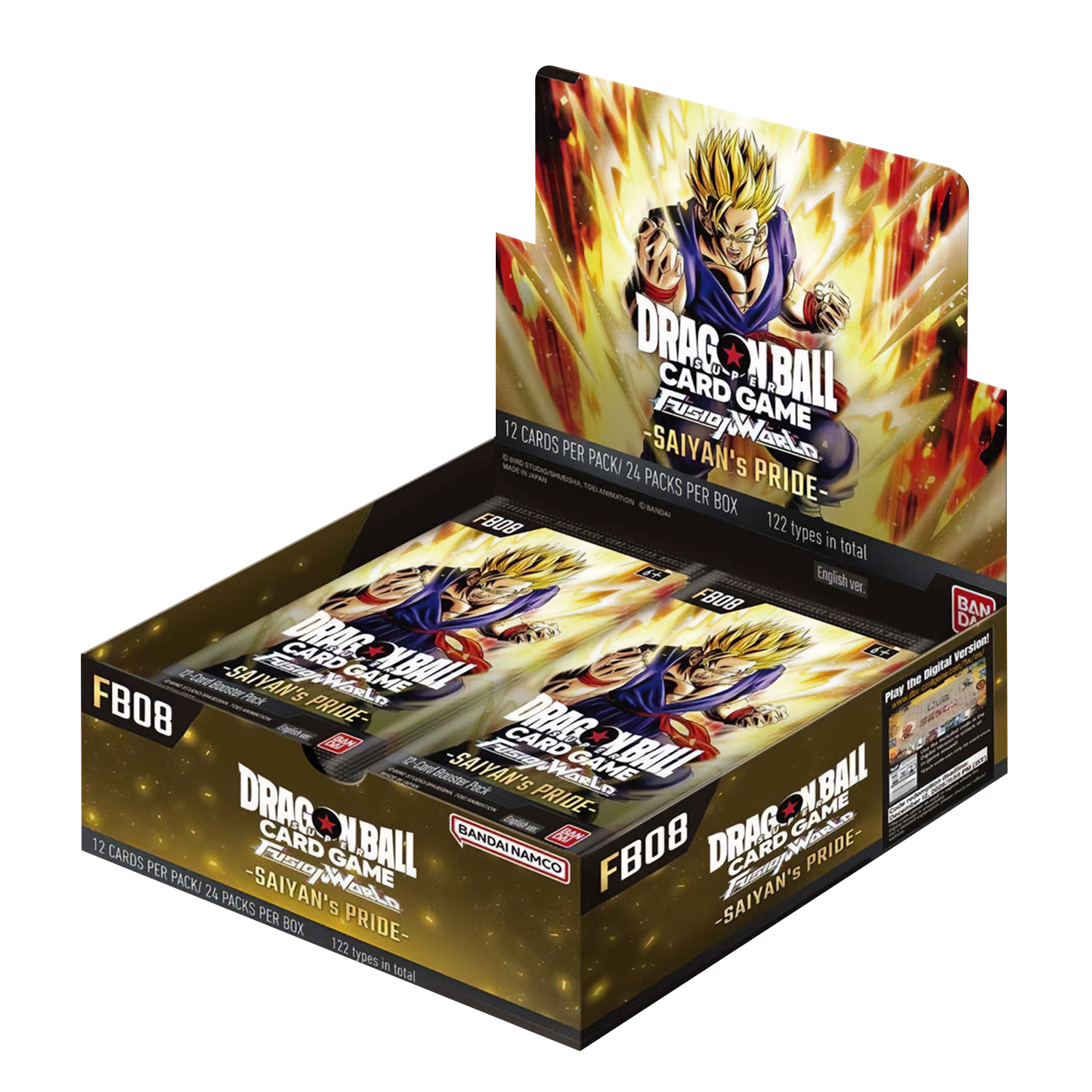 Dragon Ball Super CG Fusion World - Saiyan's Pride (FB08) - Display Case (12x Booster Boxes)