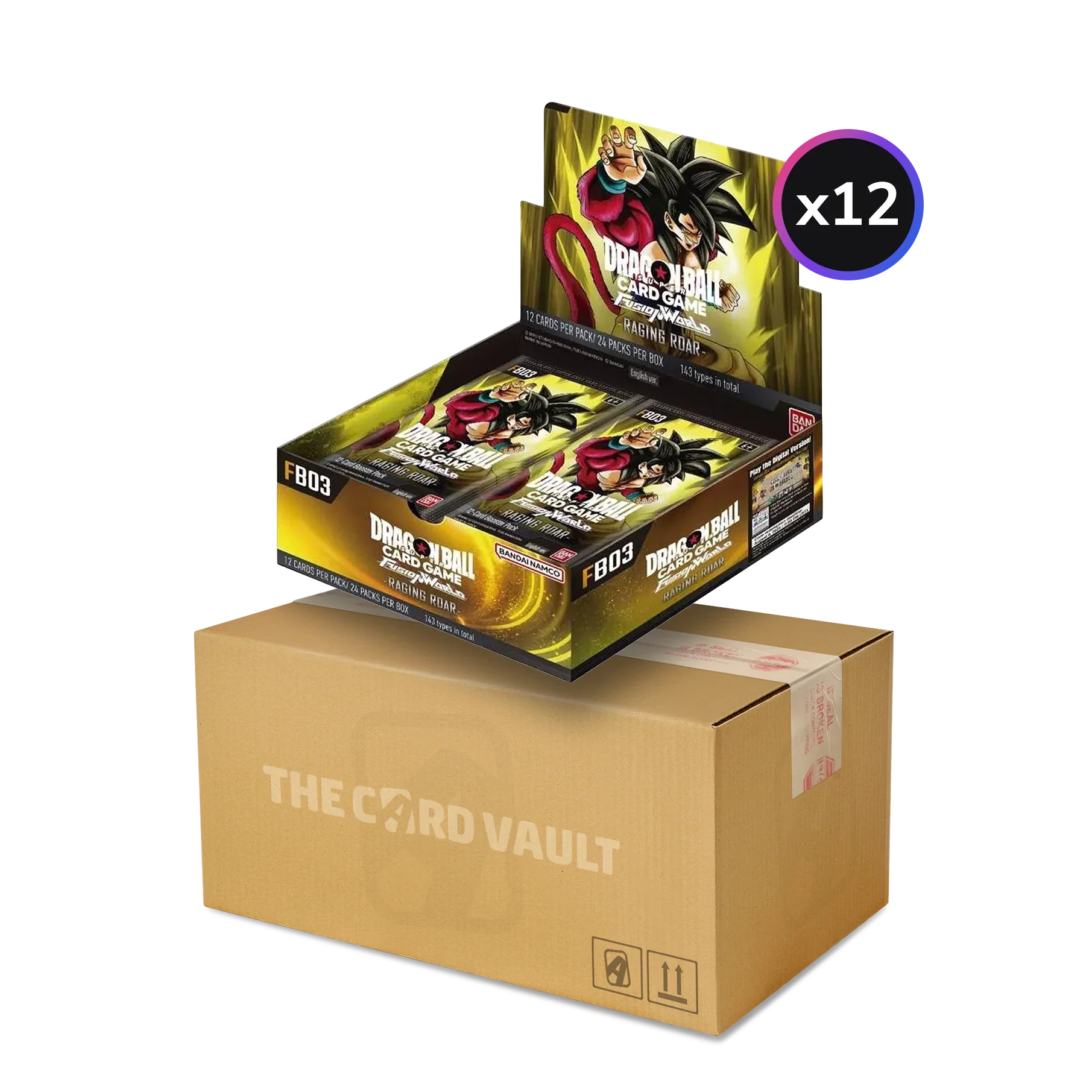 Dragon Ball Super CG Fusion World - Raging Roar (FB03) - Display Case (12x Booster Boxes)