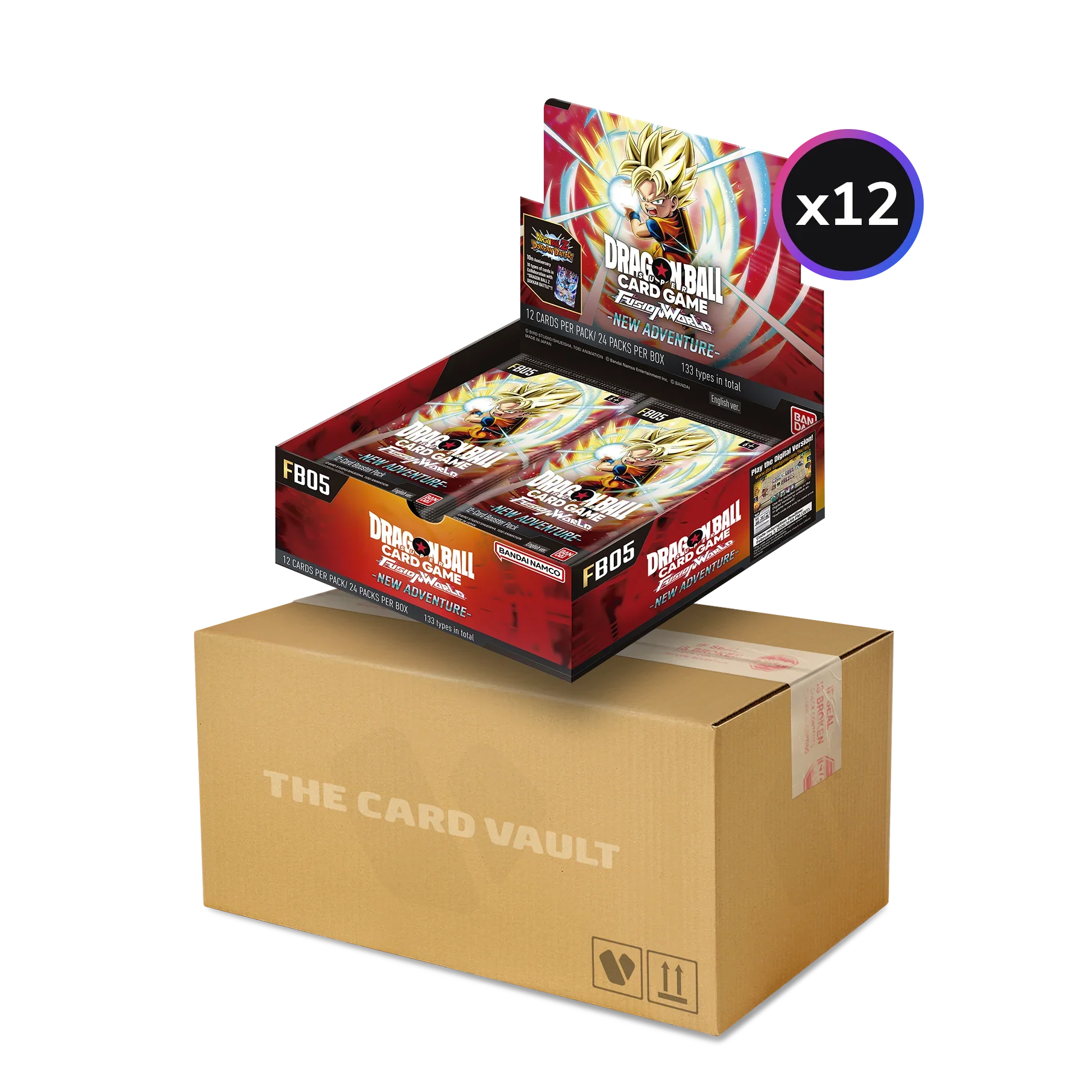 Dragon Ball Super CG Fusion World - New Adventure (FB05) - Display Case (12x Booster Boxes)