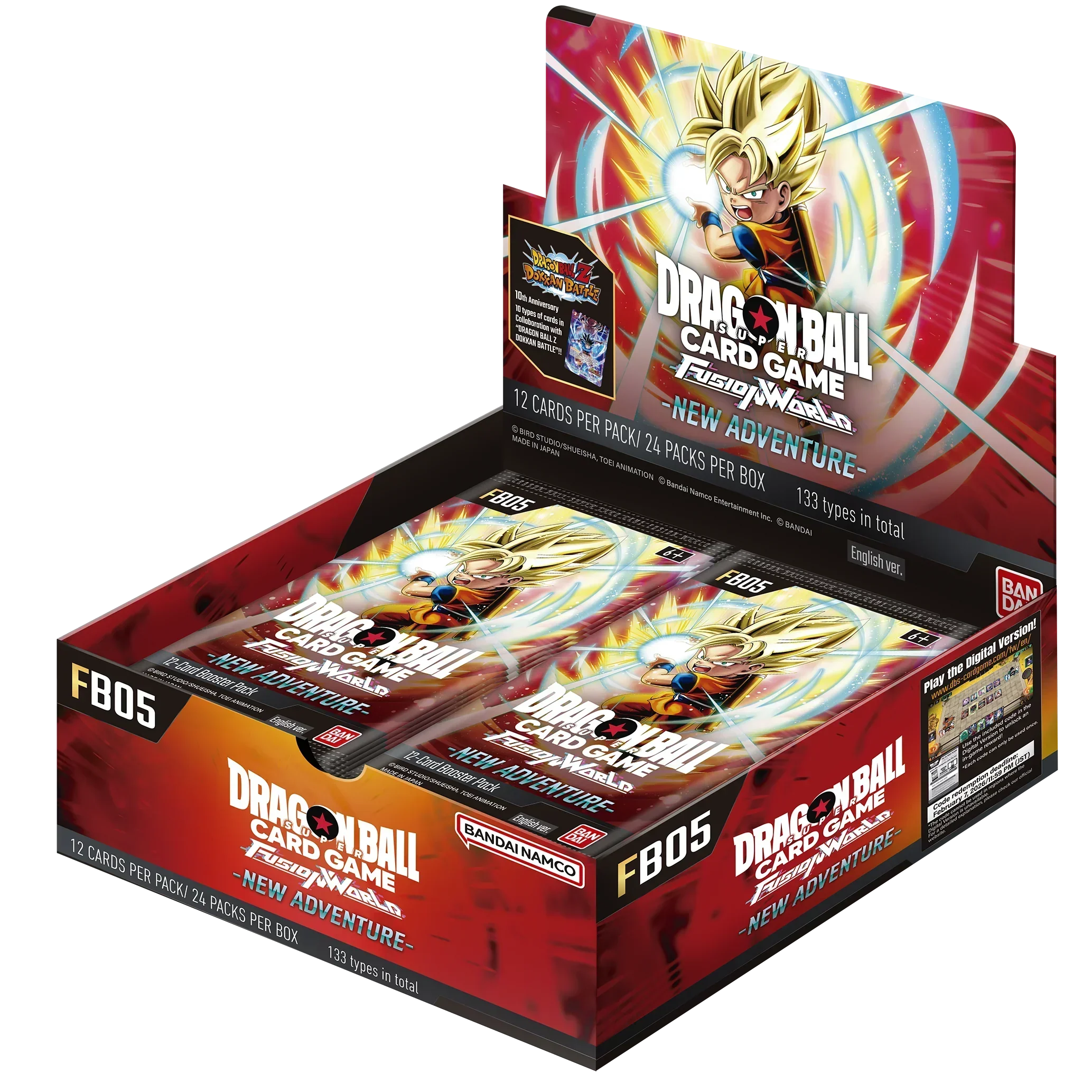 Dragon Ball Super CG Fusion World - New Adventure (FB05) - Booster Box (24x Packs)