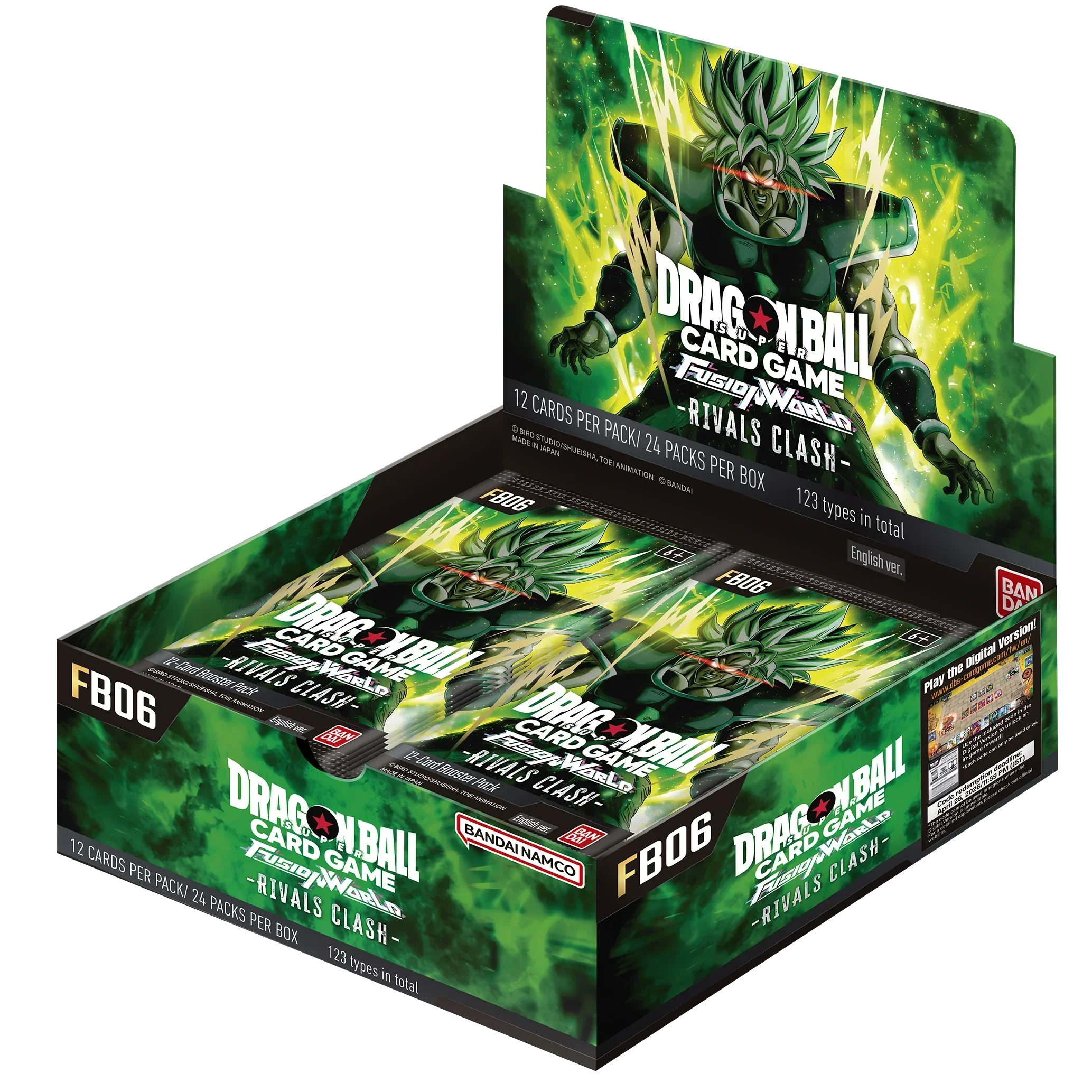 Dragon Ball Super CG Fusion World - Rivals Clash (FB06) - Display Case (12x Booster Boxes)