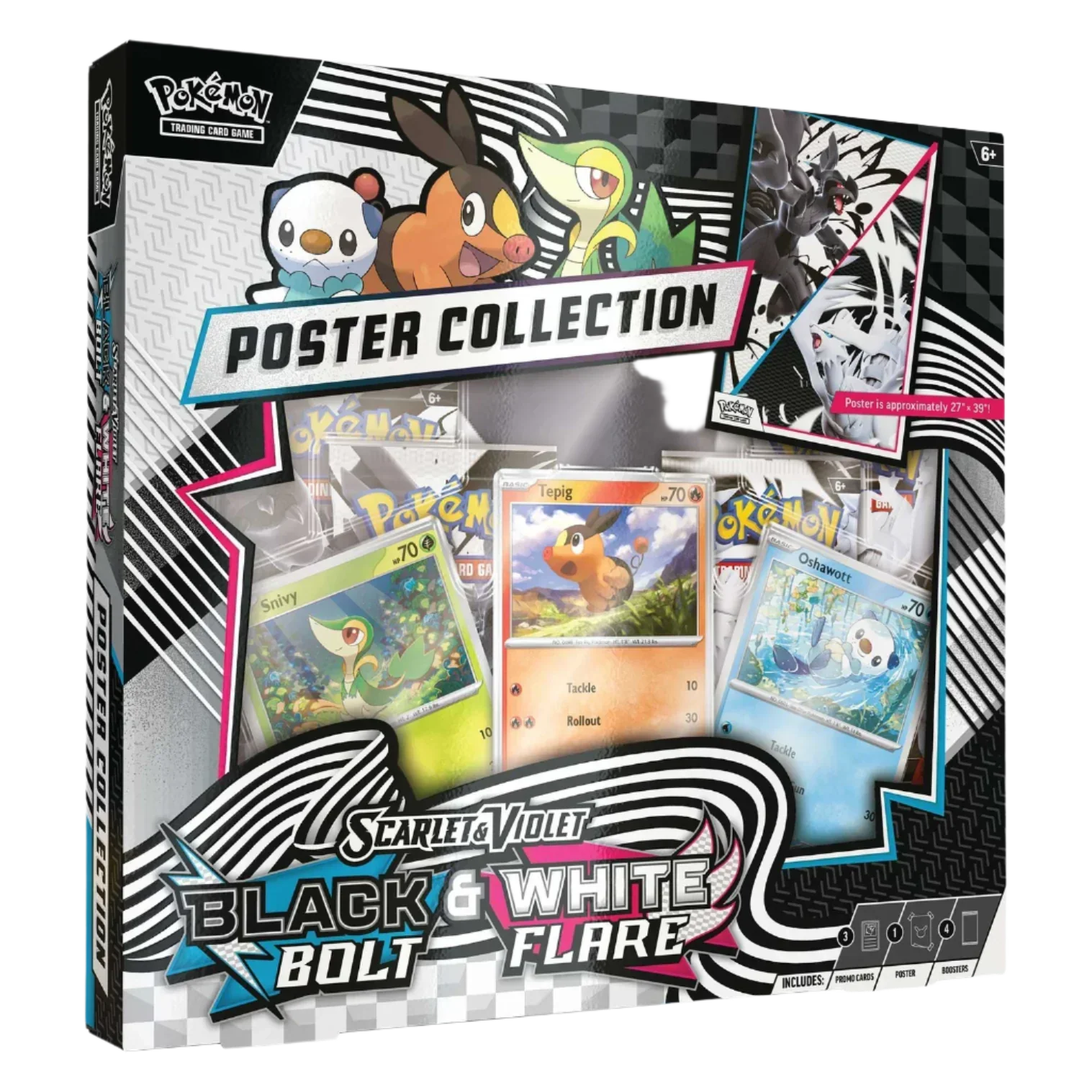 Pokemon TCG - Scarlet & Violet - Black Bolt & White Flare - Unova Poster Collection