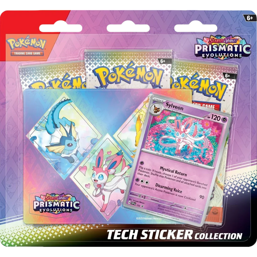 Pokemon TCG - Scarlet & Violet - Prismatic Evolutions - Tech Sticker Collection