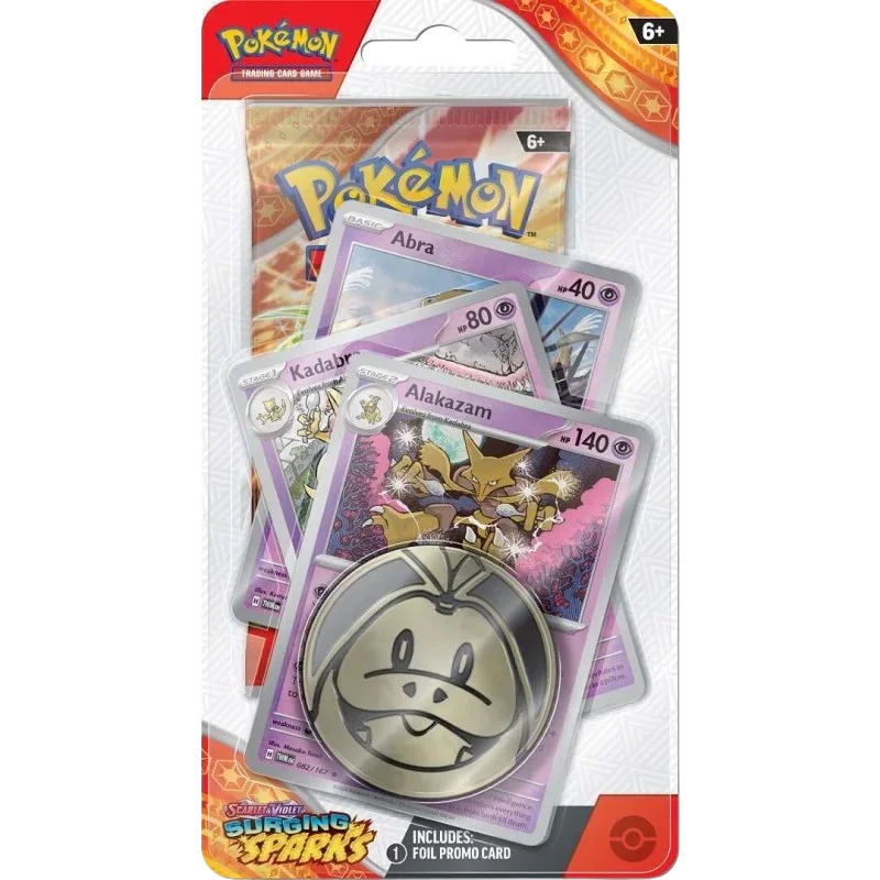 Pokemon TCG - Scarlet & Violet - Surging Sparks - Premium Checklane Blister - Alakazam