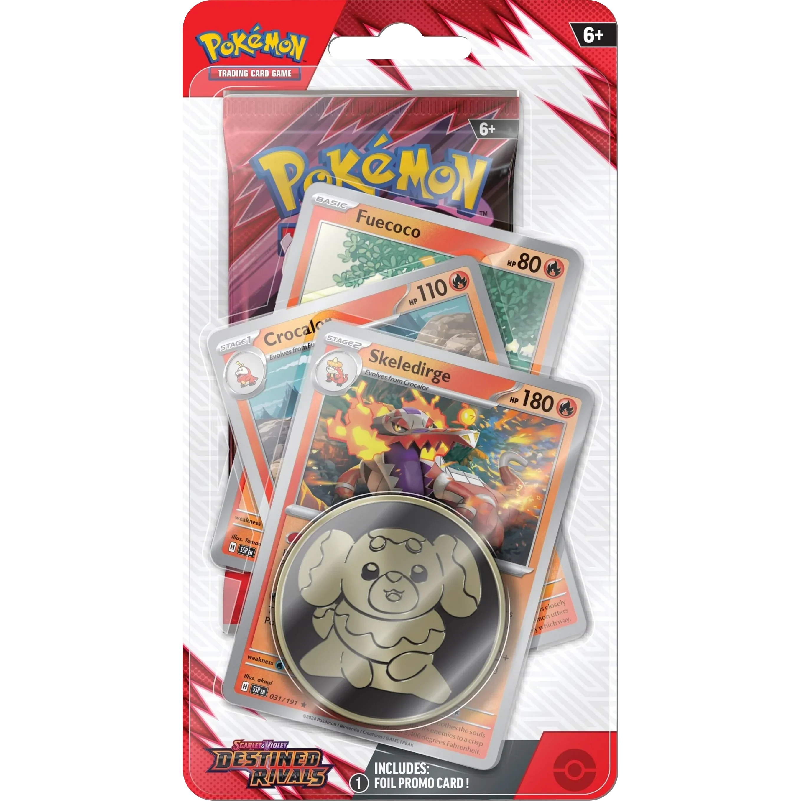 Pokemon TCG - Scarlet & Violet - Destined Rivals - Premium Checklane Blister - Skeledirge