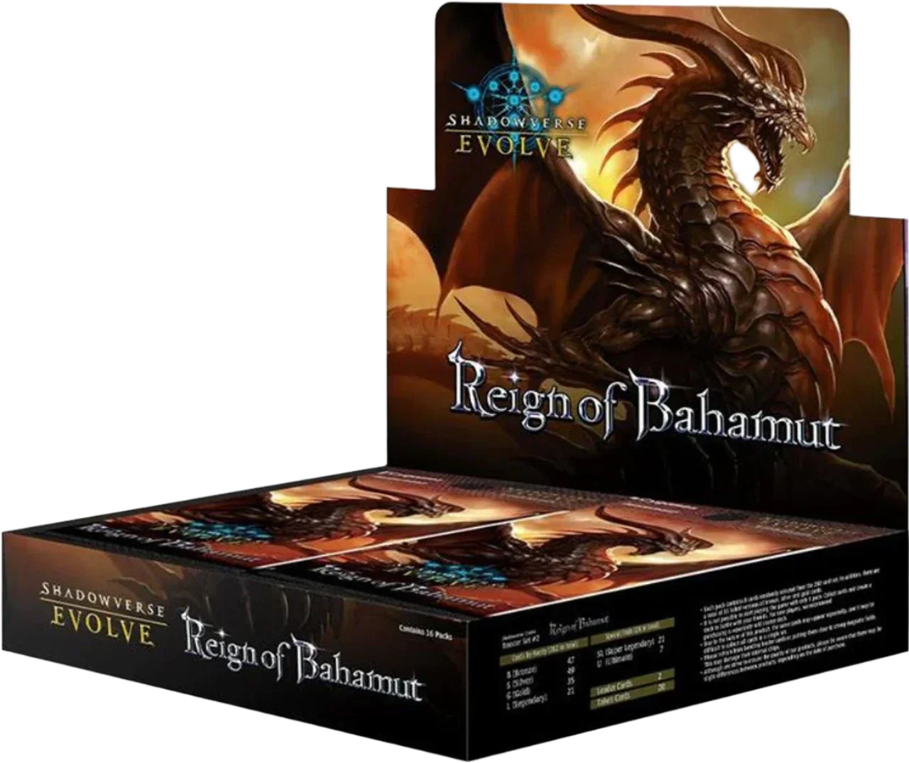 Shadowverse: Evolve - Set 2 - Reign of Bahamut - Booster Box (16x Packs)