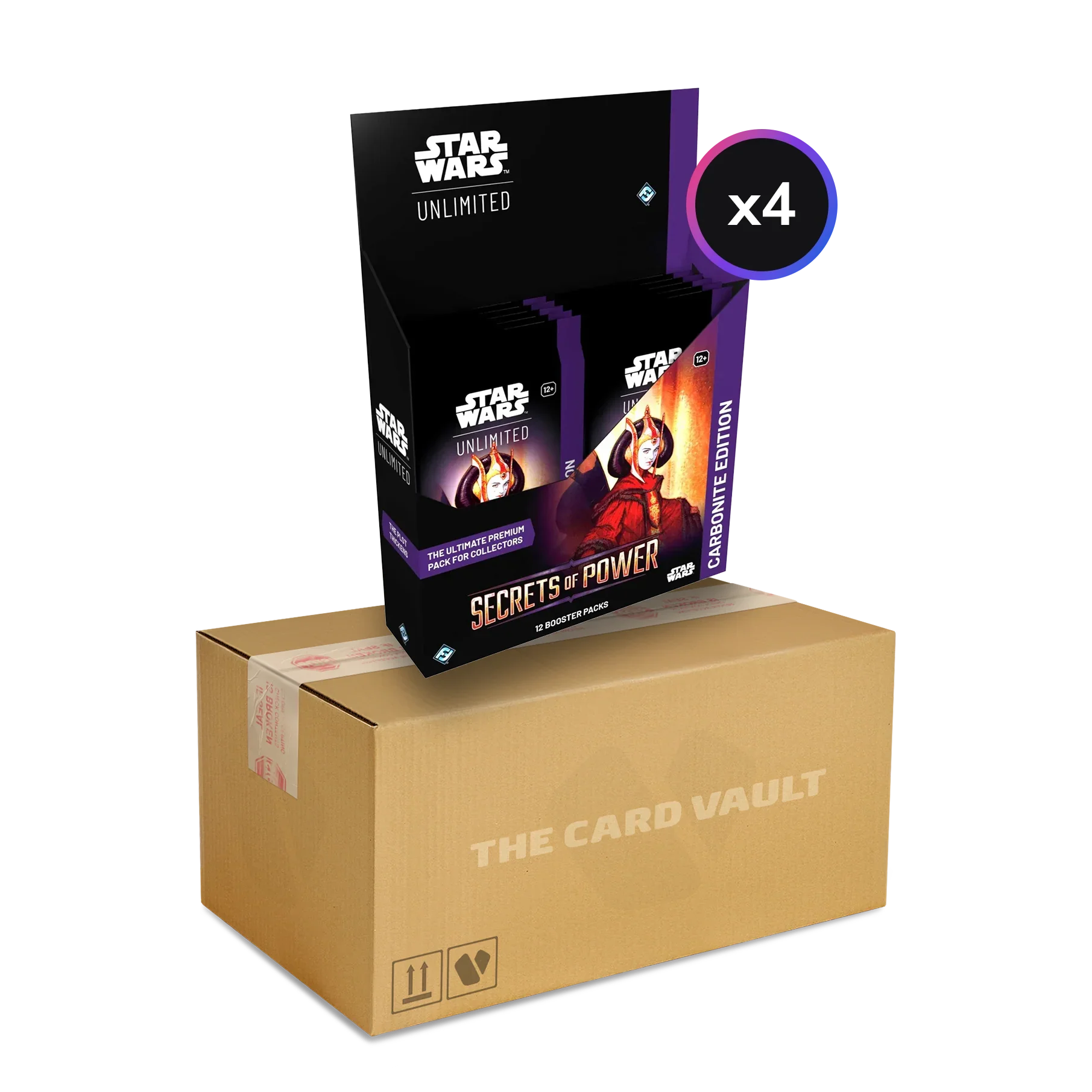 Star Wars: Unlimited - Secrets of Power - Carbonite Edition - Display Case (4x Boxes)
