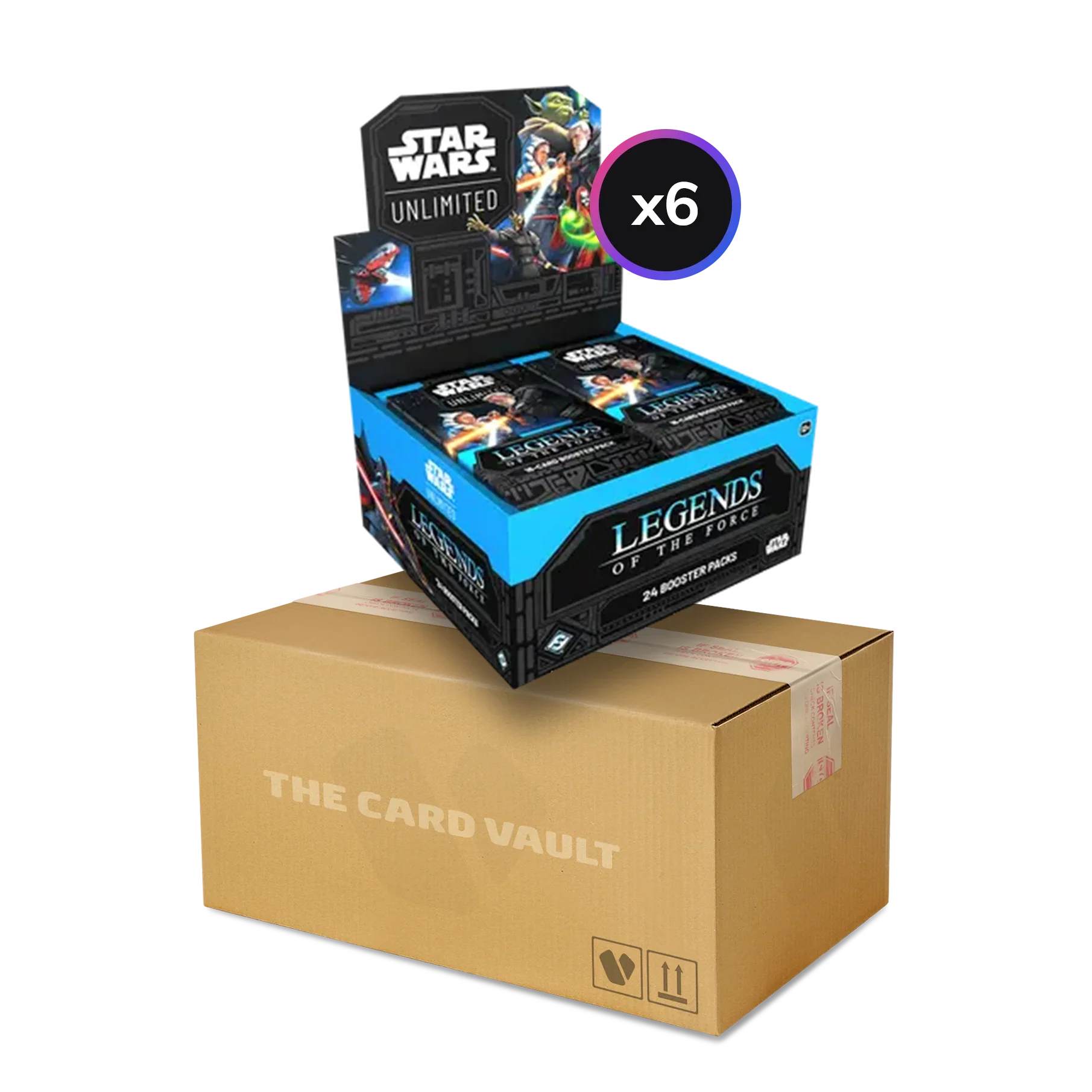 Star Wars: Unlimited - Legends of the Force - Display Case (6x Booster Boxes)