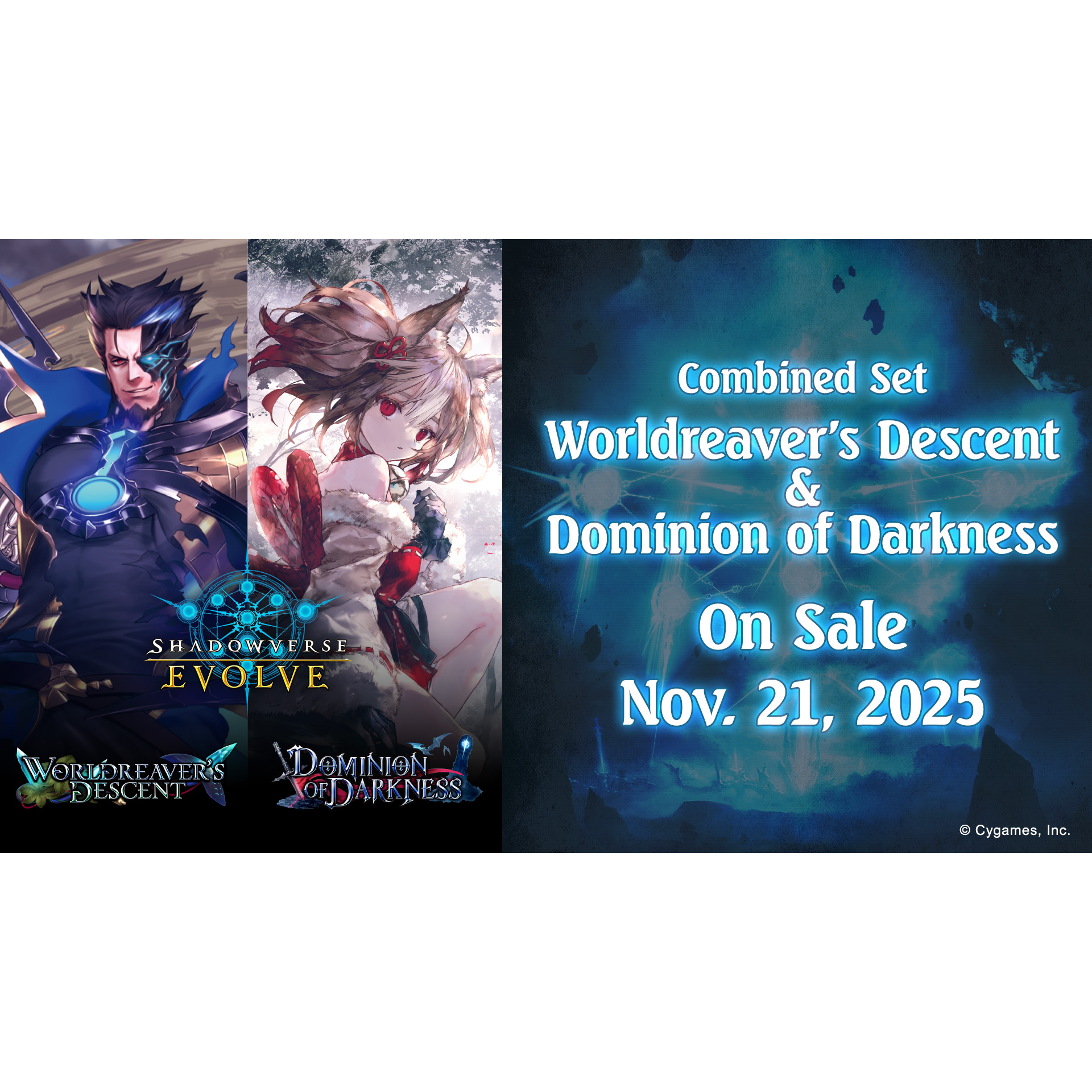 Shadowverse: Evolve - Combined Set 01 - Worldreavers Descent & Dominion of Darkness - Display Case (20x Booster Boxes)