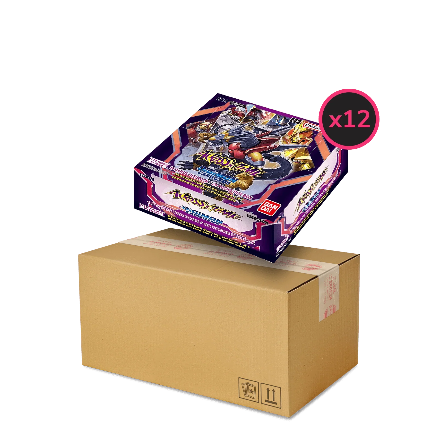 Digimon Card Game - Across Time (BT12) - Display Case (12x Booster Boxes)