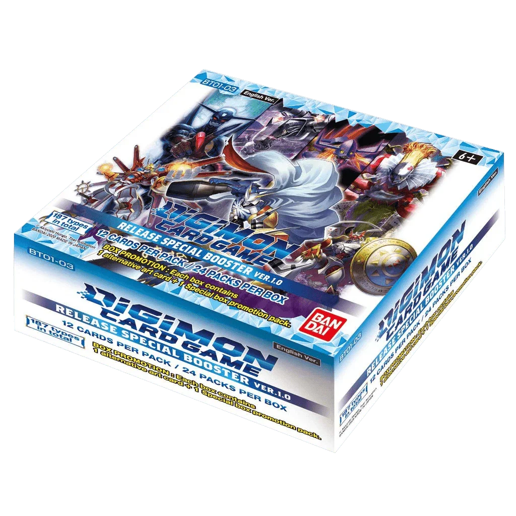 Digimon Card Game - Release Special Booster Ver. 1.0 (BT01-03) - Booster Box (24x Packs)