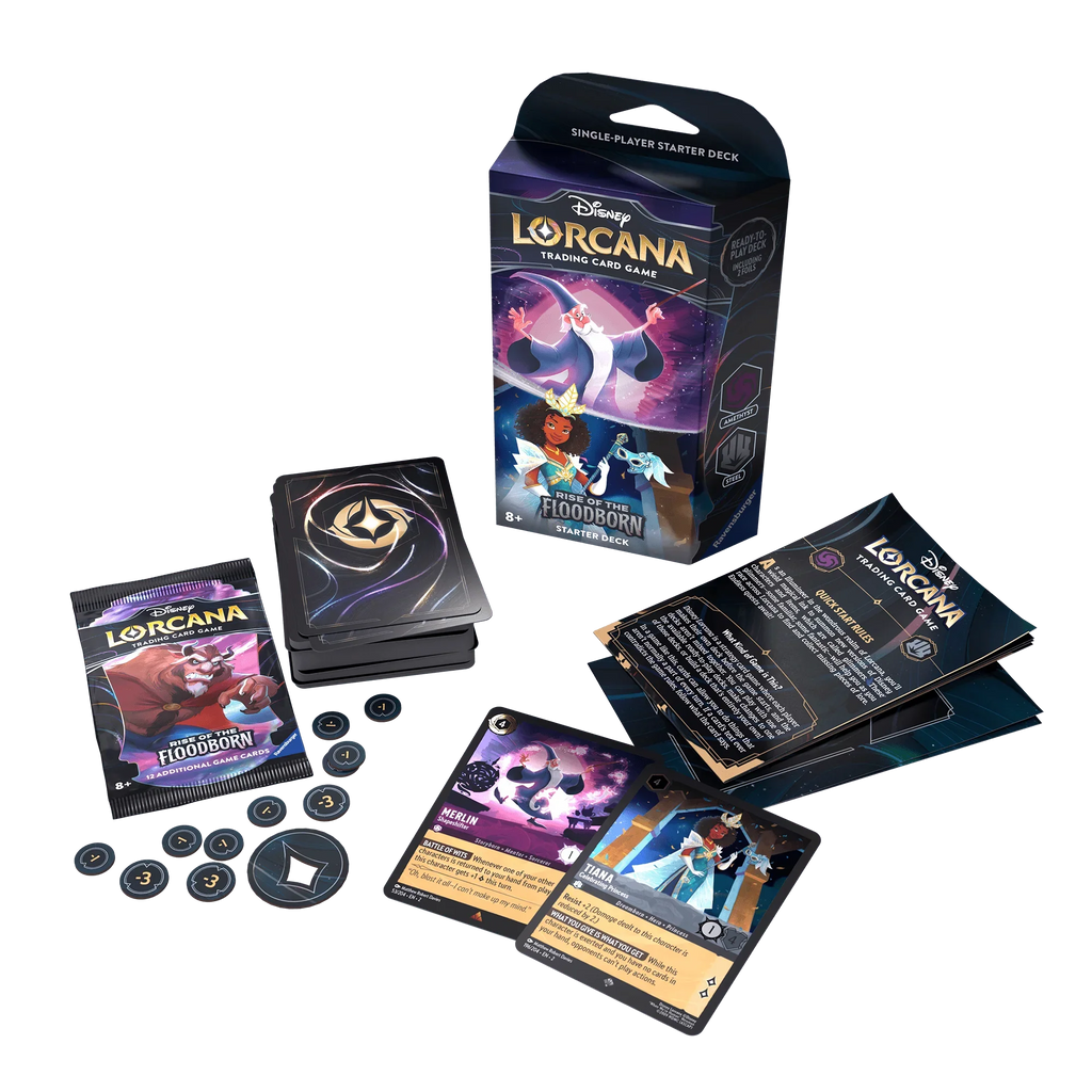 Disney - Lorcana TCG - Rise of the Floodborn - Starter Deck - Amethyst and Steel