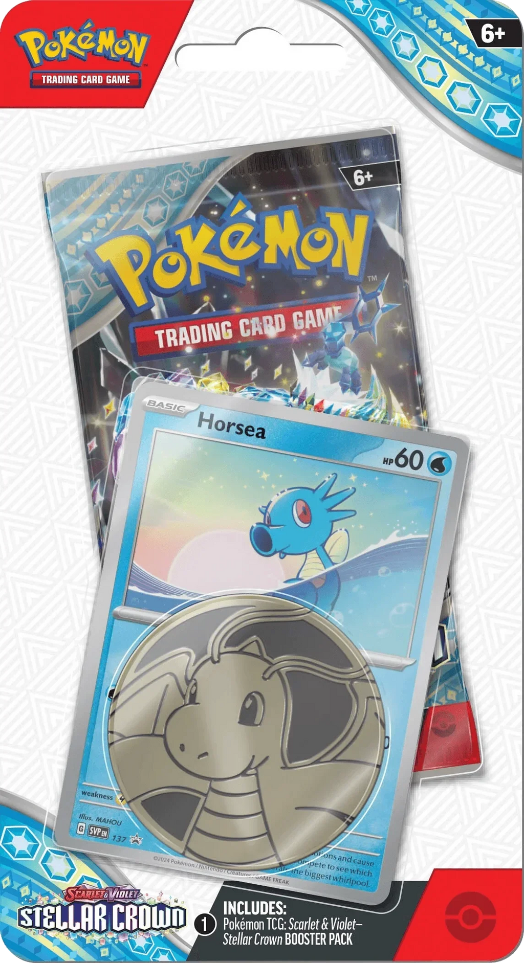 Pokemon TCG - Scarlet & Violet - Stellar Crown - Premium Checklane Blister - Horsea
