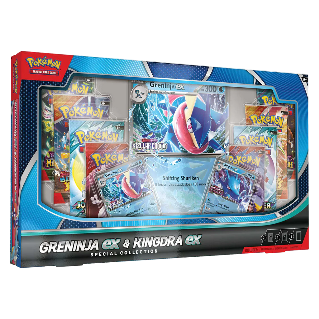 Pokemon TCG - Scarlet & Violet - Greninja ex & Kingdra ex Special Collection Box