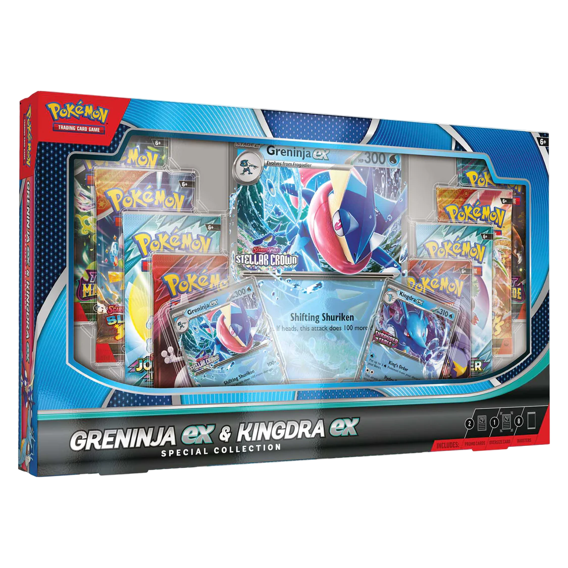 Pokemon TCG - Scarlet & Violet - Greninja ex & Kingdra ex Special Collection Box