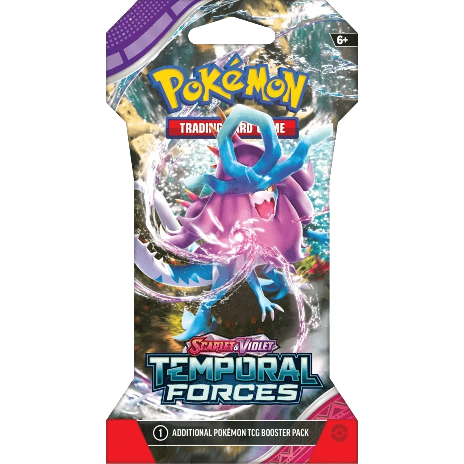 Pokemon TCG - Scarlet & Violet - Temporal Forces - Sleeved Booster Pack