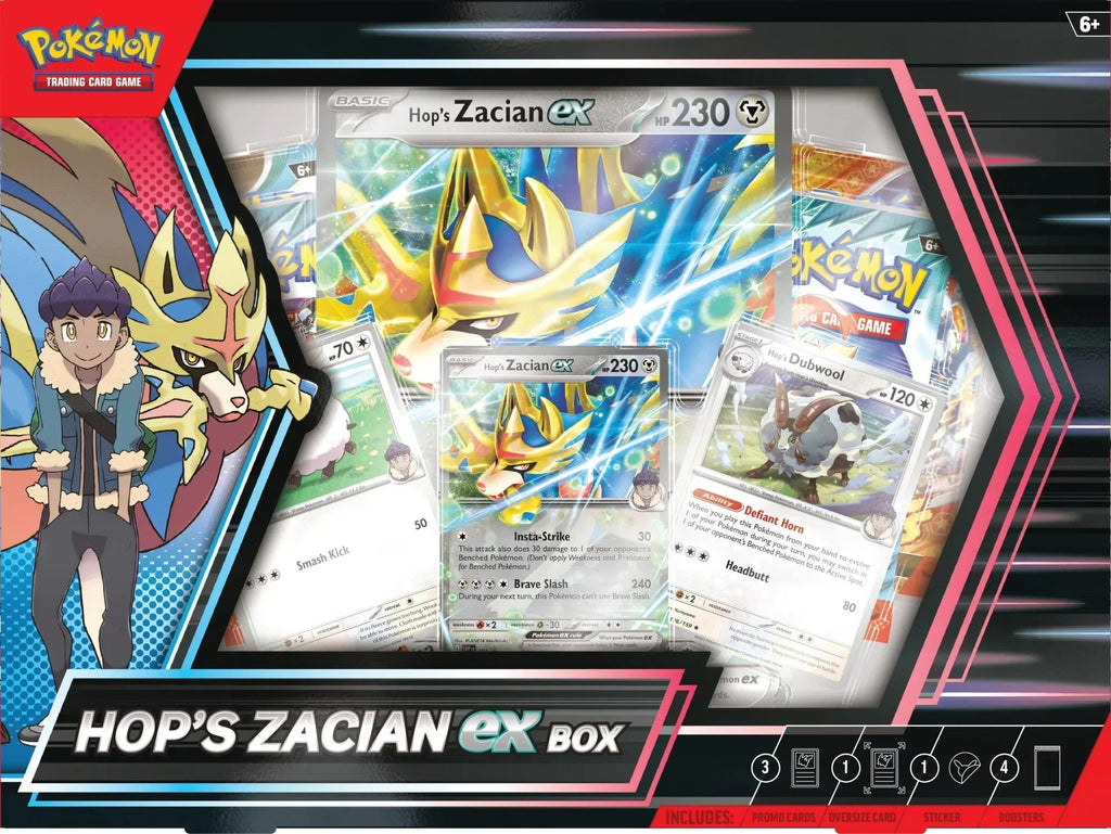 Pokemon TCG - Scarlet & Violet - Hop's Zacian ex Collection Box