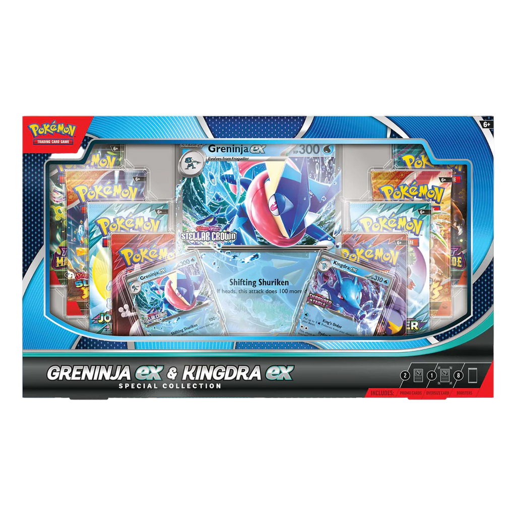 Pokemon TCG - Scarlet & Violet - Greninja ex & Kingdra ex Special Collection Box
