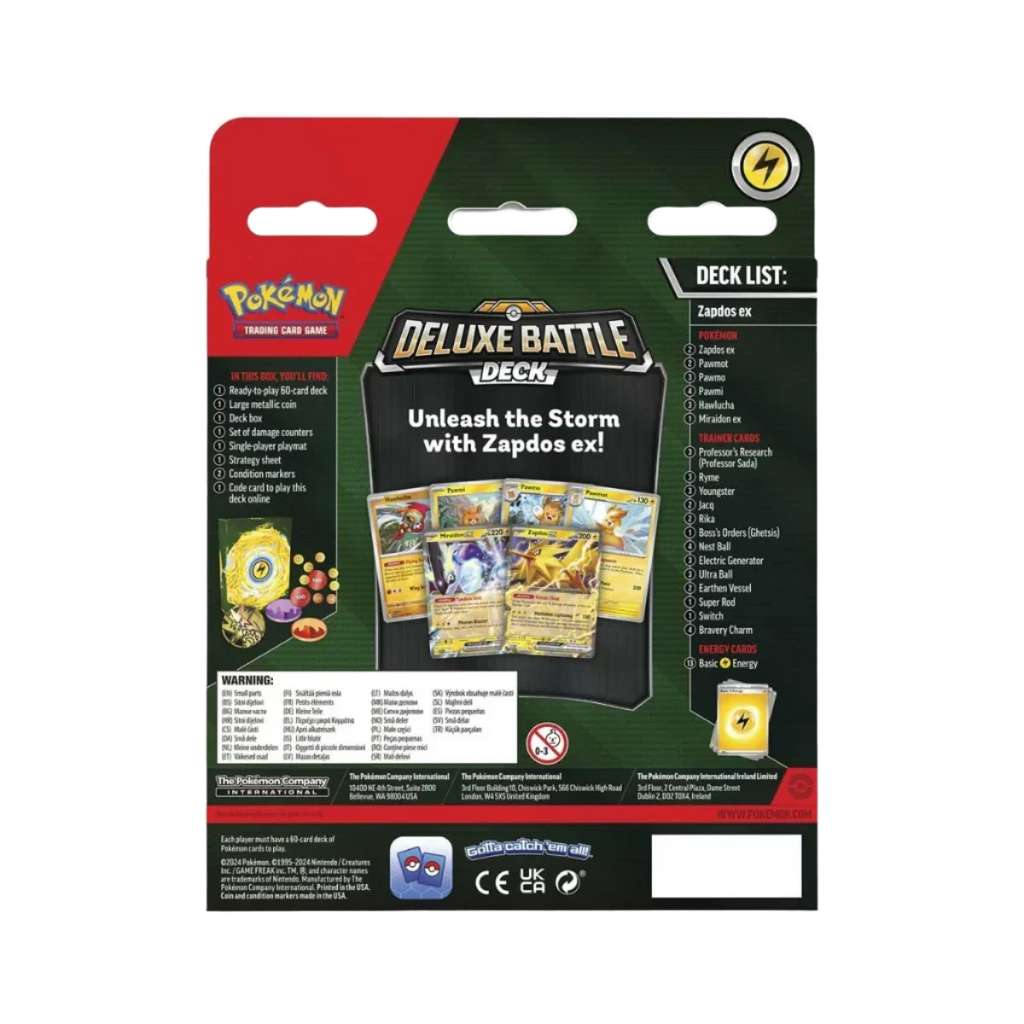 Pokemon TCG - Scarlet & Violet - Deluxe Battle Deck - Zapdos ex