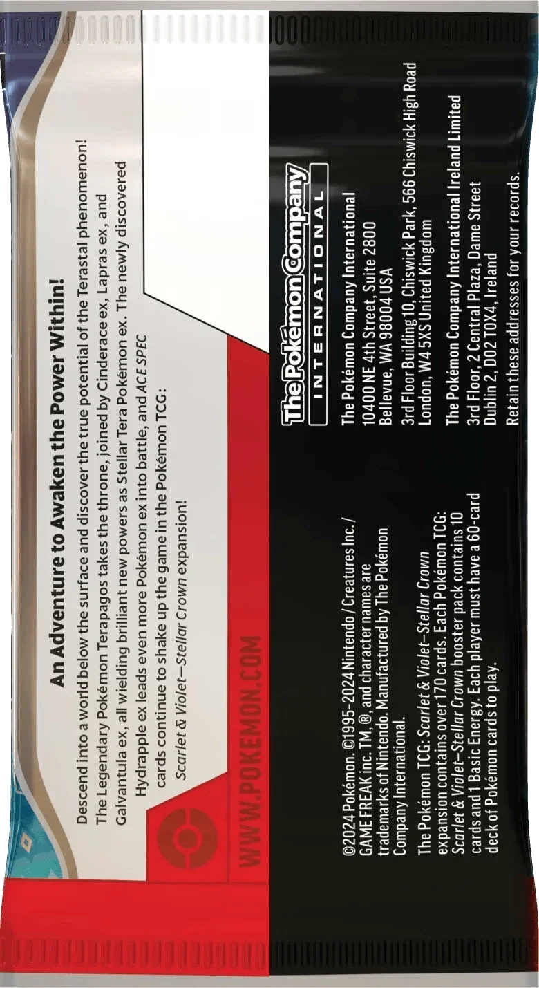 Pokemon TCG - Scarlet & Violet - Stellar Crown - Premium Checklane Blister - Roaring Moon