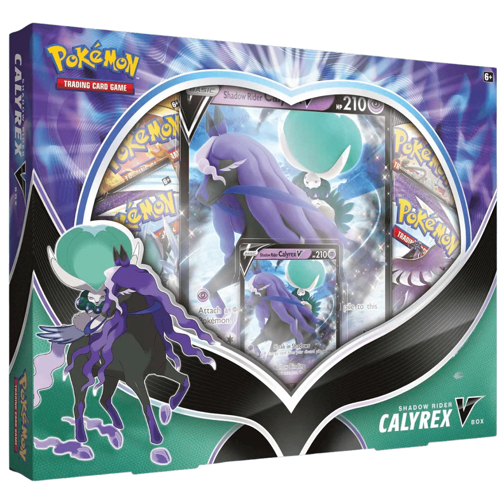 Pokemon TCG - Sword & Shield - Calyrex V Collection Box - Shadow Rider