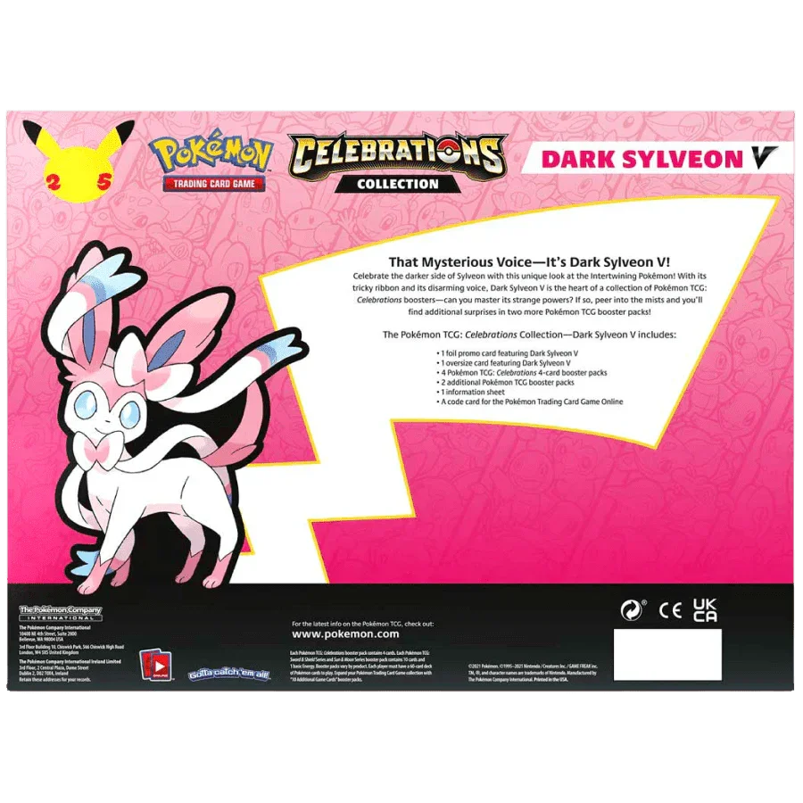 Pokemon TCG - Sword & Shield - Celebrations - Dark Sylveon Collection Box