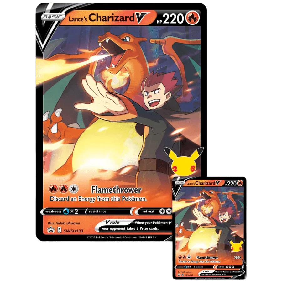Pokemon TCG - Sword & Shield - Celebrations - Lance's Charizard Collection Box