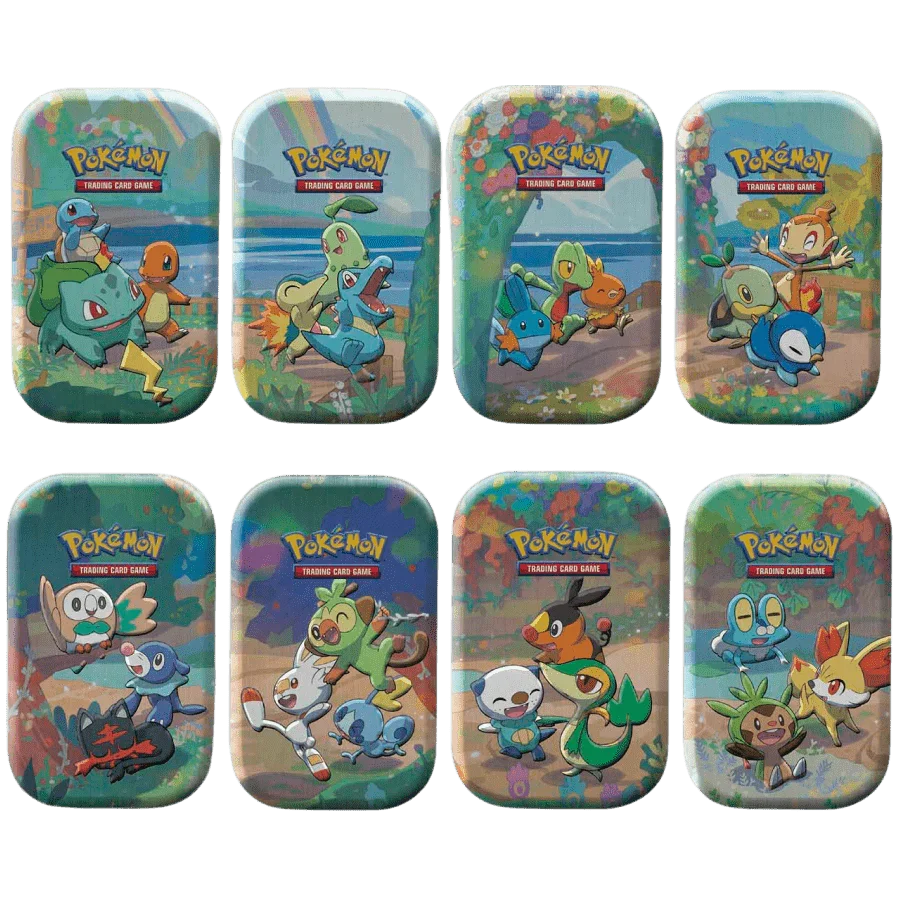 Pokemon TCG - Sword & Shield - Celebrations - Mini Tin - Bulbasaur, Charmander & Squirtle