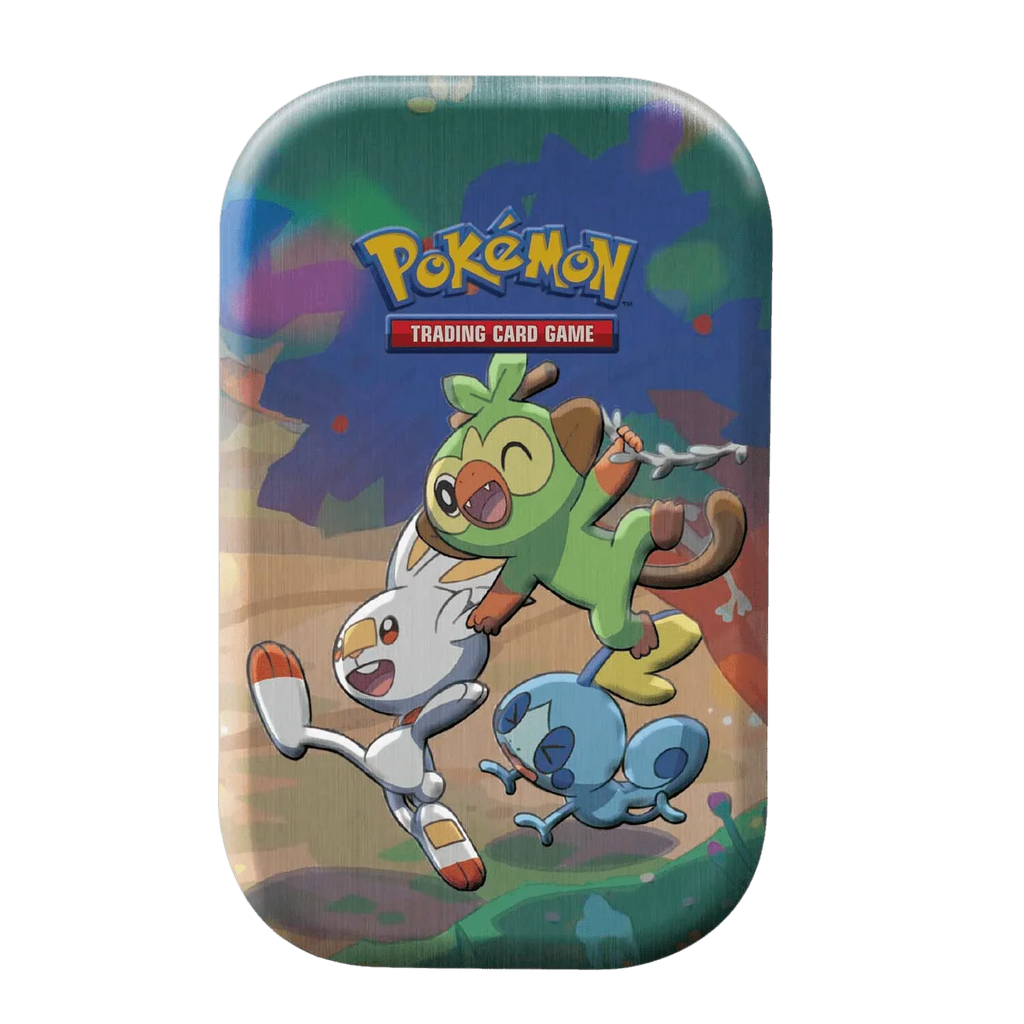 Pokemon TCG - Sword &amp; Shield - Celebrations - Mini Tin - Grookey, Scorbunny &amp; Sobble