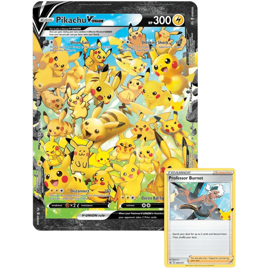 Pokemon TCG - Sword & Shield - Celebrations - Pikachu V-Union Special Collection Box