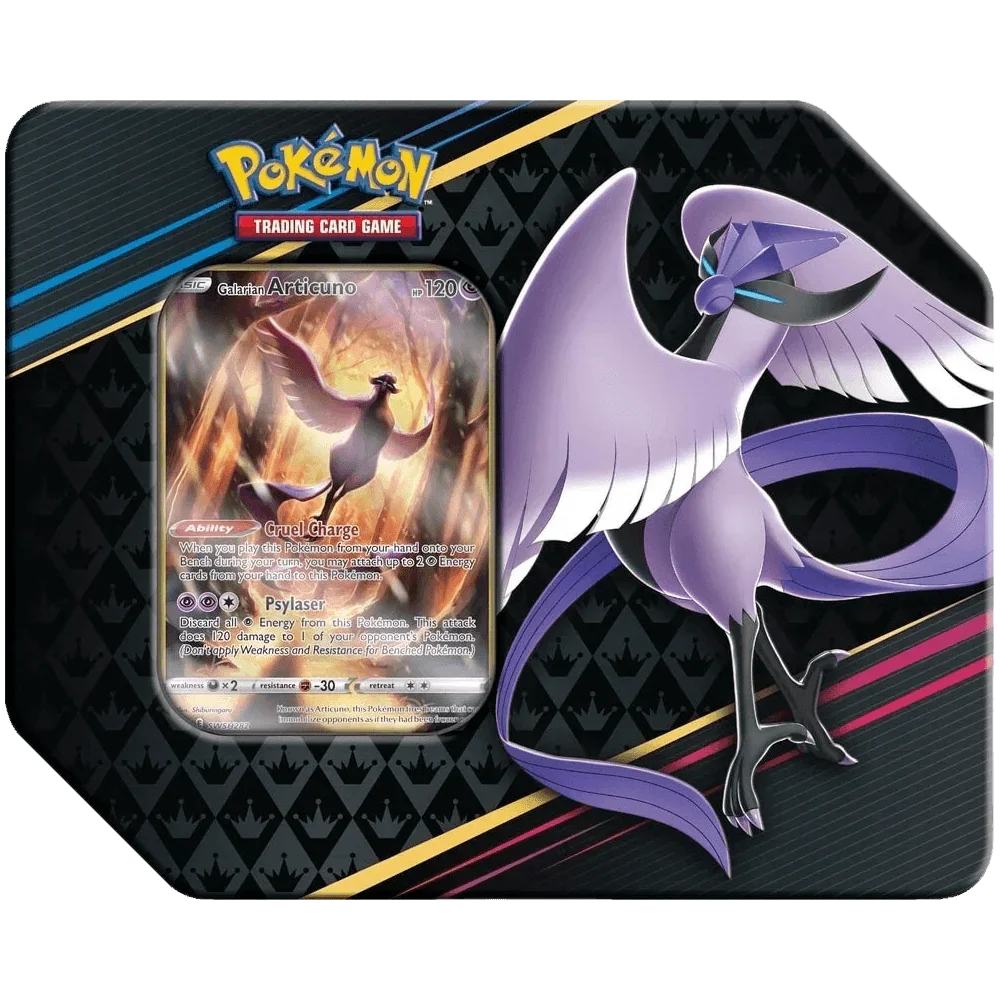 Pokemon TCG - Sword & Shield - Crown Zenith - 7" Art Tin - Galarian Articuno