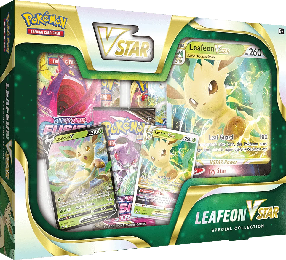 Pokemon TCG - Sword & Shield - Leafeon VSTAR Special Collection Box