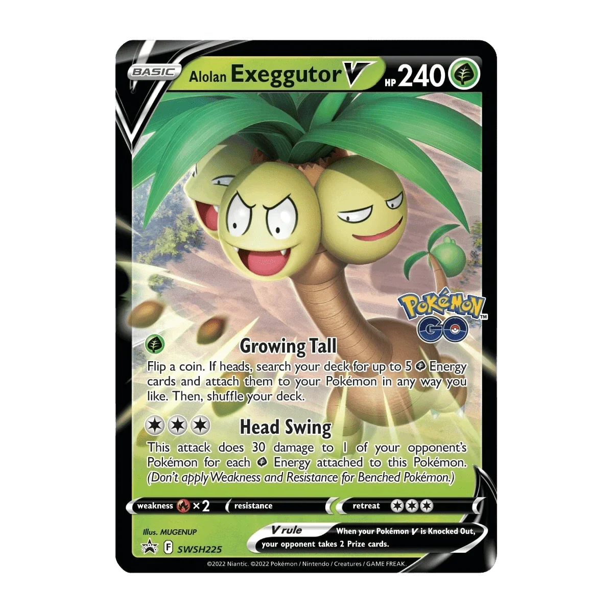 Pokemon TCG - Sword & Shield - Pokémon GO Special Collection Box - Alolan Exeggutor V